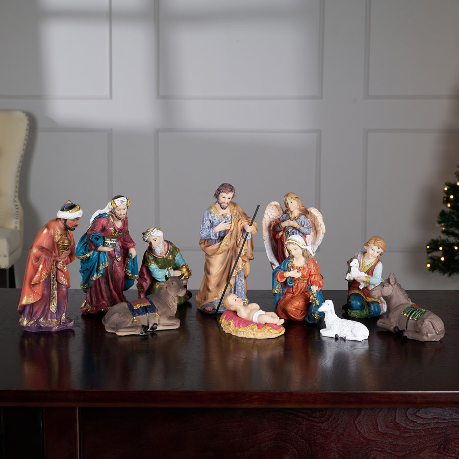 11 Piece Nativity Figurine Set